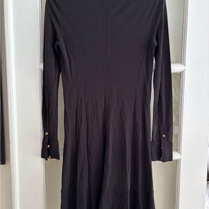 Tory Burch Black Long-Sleeve Dress